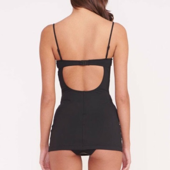 NWT Staud Maeve Swim Dress - Blk/Whit - Picture 5 of 10